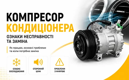 Компресор кондиціонера — ознаки несправності, причини поломки та заміна