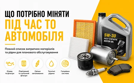 Що потрібно міняти під час ТО автомобіля — повний список витратних матеріалів