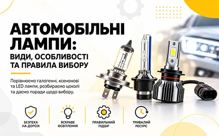 Автомобільні лампи: види, особливості та правила вибору