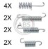 Ремкомплект гальмiвних колодок A.B.S. 0004Q (фото 1)