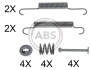 Ремкомплект гальмiвних колодок A.B.S. 0020Q (фото 1)