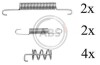 Ремкомплект гальмiвних колодок A.B.S. 0831Q (фото 1)