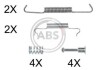 Ремкомплект гальмiвних колодок A.B.S. 0887Q (фото 1)