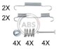 Ремкомплект гальмiвних колодок A.B.S. 0896Q (фото 1)