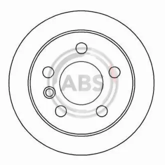 Тормозной диск A.B.S. 16082