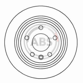 Диск гальмівний задній 298x20mm BMW E39 96-03 A.B.S. 16340