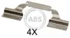 Ремкомплект гальмiвних колодок A.B.S. 1685Q (фото 1)