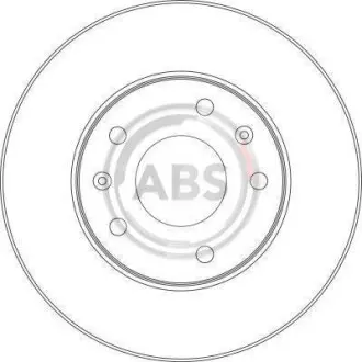 Тормозной диск передний A.B.S. 17011