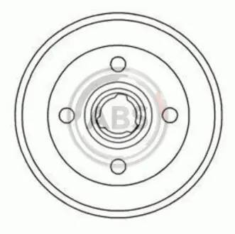 Тормозной барабан 200mm A.B.S. 2325S