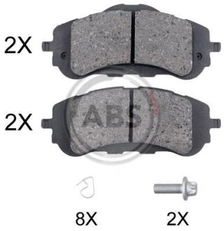 Гальмiвнi колодки дисковi переднi A.B.S. 35018