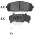 Тормозные колодки дисковые A.B.S. 35047 (фото 1)