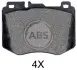 Гальмiвнi колодки дисковi A.B.S. 35064 (фото 1)