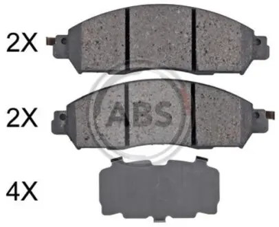 Тормозные колодки дисковые A.B.S. 35128