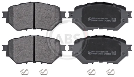 Гальмівні колодки перед. Mazda 3 1.5-2.5 13- A.B.S. 35415