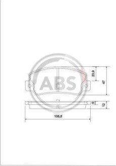 Гальмiвнi колодки дисковi A.B.S. 36081