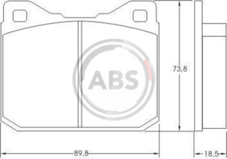 Гальмiвнi колодки дисковi A.B.S. 36104