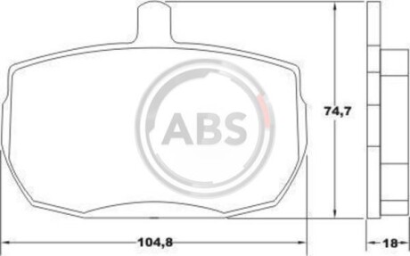 Гальмiвнi колодки дисковi A.B.S. 36124