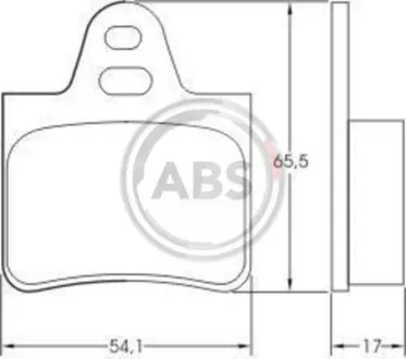 Тормозные колодки дисковые A.B.S. 36129