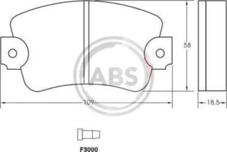 Гальмiвнi колодки дисковi A.B.S. 36131