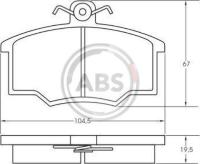 Гальмiвнi колодки дисковi A.B.S. 36138