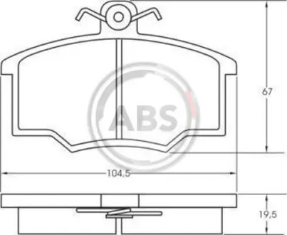 Гальмiвнi колодки дисковi A.B.S. 36138