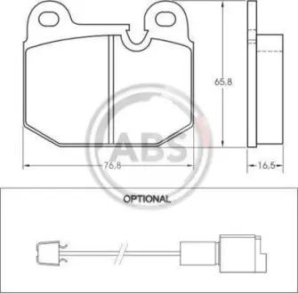 Тормозные колодки дисковые A.B.S. 36140