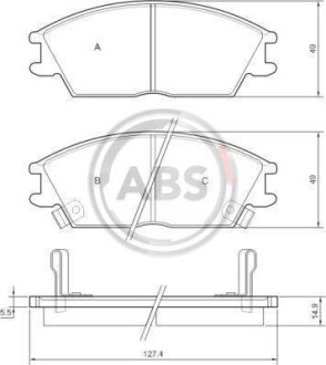 Гальмiвнi колодки дисковi A.B.S. 36172