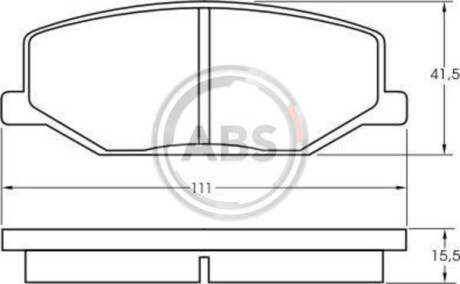 Гальмiвнi колодки дисковi A.B.S. 36179