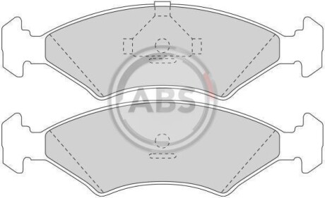 Гальмiвнi колодки дисковi A.B.S. 36446