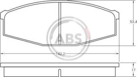 Гальмiвнi колодки дисковi A.B.S. 36473