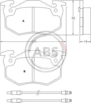 Гальмiвнi колодки дисковi A.B.S. 36503