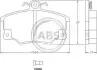 Гальмiвнi колодки дисковi A.B.S. 36521 (фото 1)