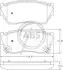 Тормозные колодки дисковые A.B.S. 36728 (фото 1)