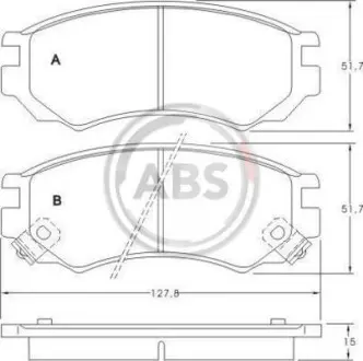Гальмiвнi колодки дисковi A.B.S. 36743