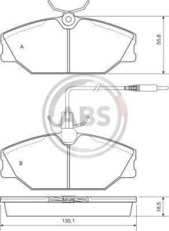 Гальмiвнi колодки дисковi A.B.S. 36769