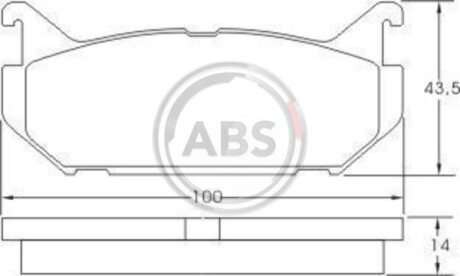 Гальмiвнi колодки дисковi A.B.S. 36796