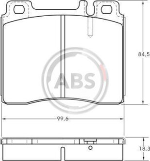 Гальмiвнi колодки дисковi A.B.S. 36825