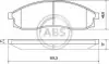 Тормозные колодки дисковые A.B.S. 36862 (фото 1)
