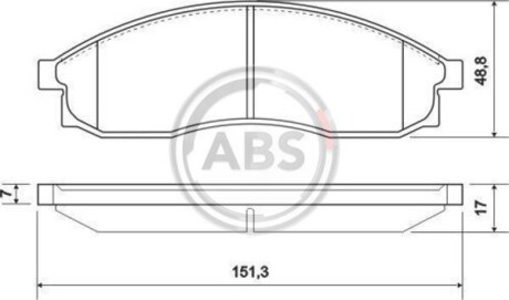 Гальмiвнi колодки дисковi A.B.S. 36862