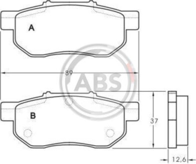 Гальмiвнi колодки дисковi A.B.S. 36870