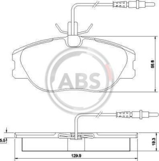 Гальмiвнi колодки дисковi A.B.S. 36899