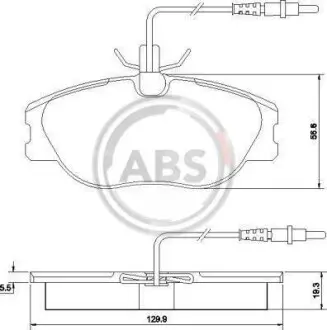 Гальмiвнi колодки дисковi A.B.S. 36899
