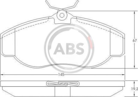 Гальмiвнi колодки дисковi A.B.S. 36941