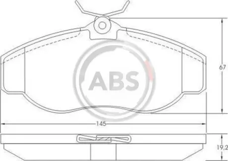 Гальмiвнi колодки дисковi A.B.S. 36941