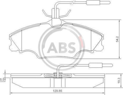 Гальмiвнi колодки дисковi A.B.S. 36976