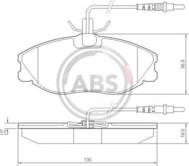 Гальмiвнi колодки дисковi A.B.S. 36977