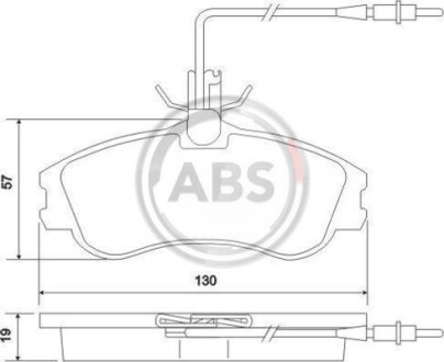 Гальмiвнi колодки дисковi A.B.S. 37016