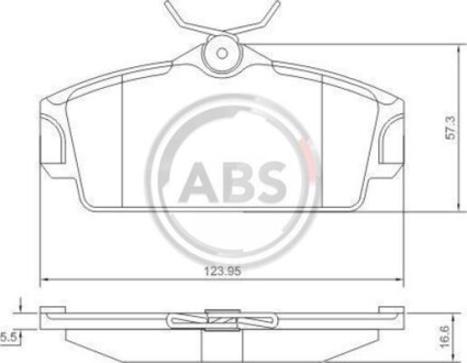 Гальмiвнi колодки дисковi A.B.S. 37046