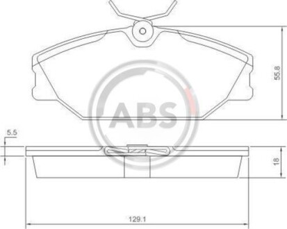 Гальмiвнi колодки дисковi A.B.S. 37138