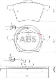 Гальмiвнi колодки дисковi A.B.S. 37141